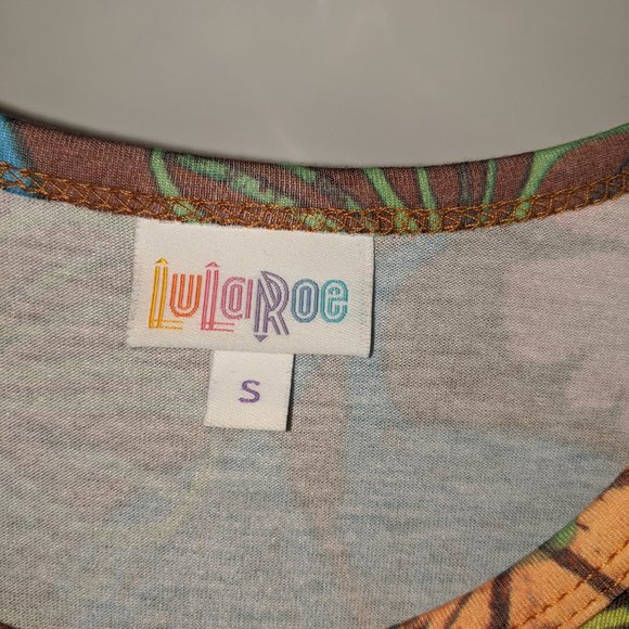 LULAROE Carly Tropical Dress S - Picture 3 of 4